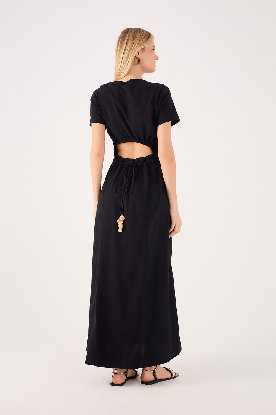 Ruched Back Dress