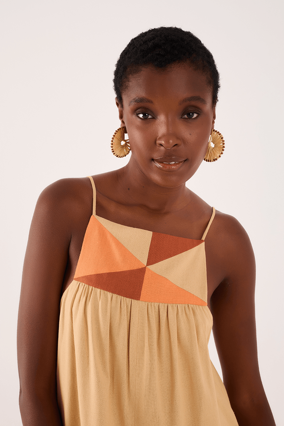 Linen Midi Cutout Dress