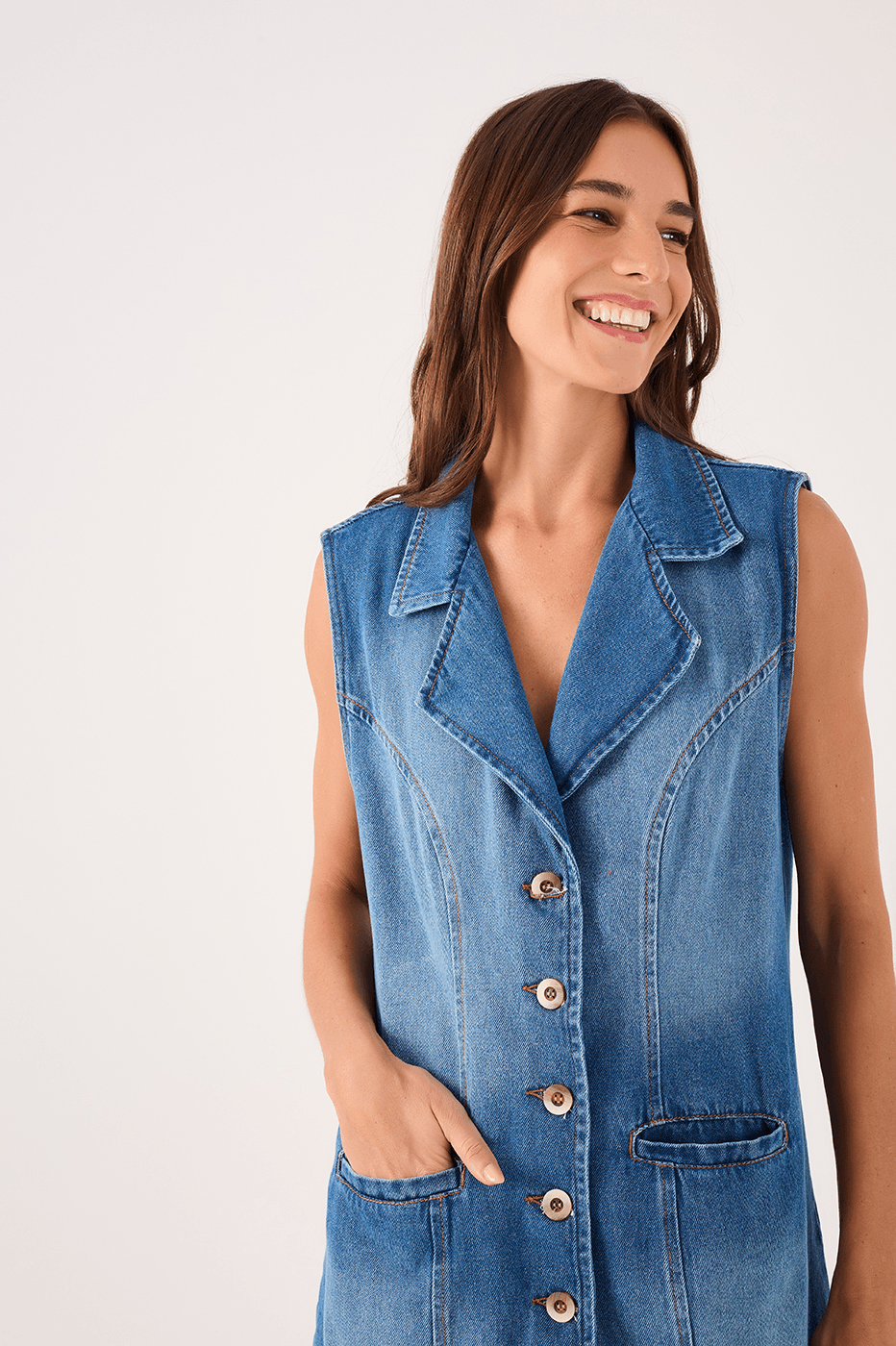 Denim Vest Dress