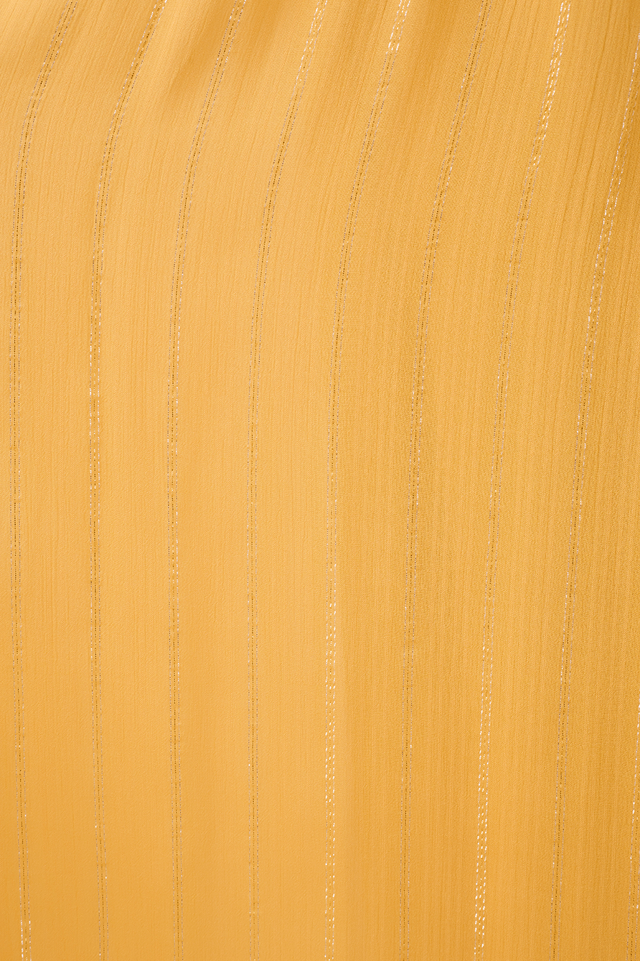 Yellow Lurex Midi Dress with Metal Strap