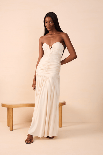 Jersey Ruched Buckle Dress