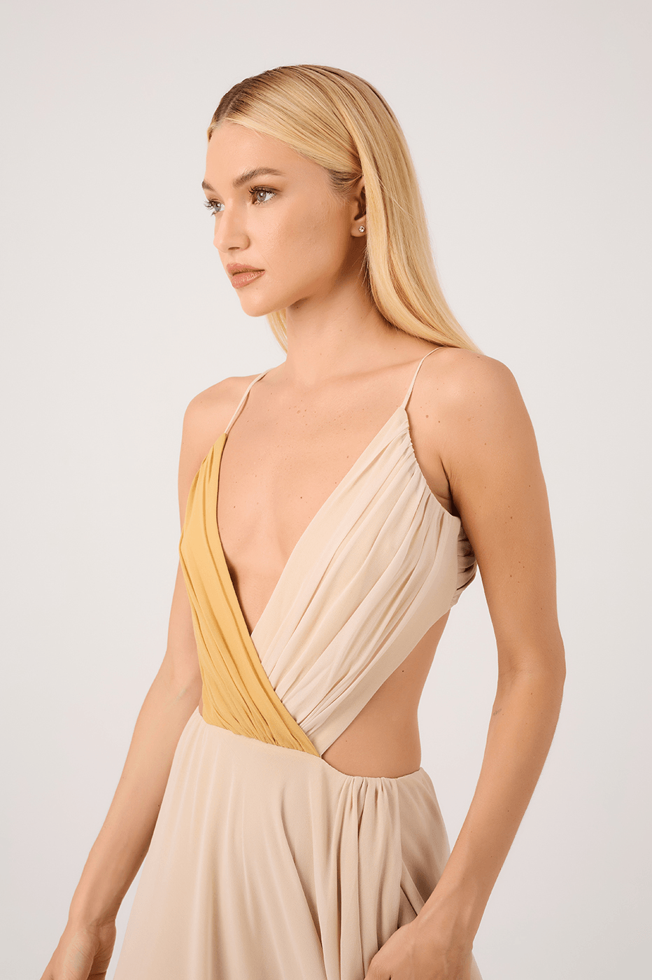 Bicolor Maxi Dress