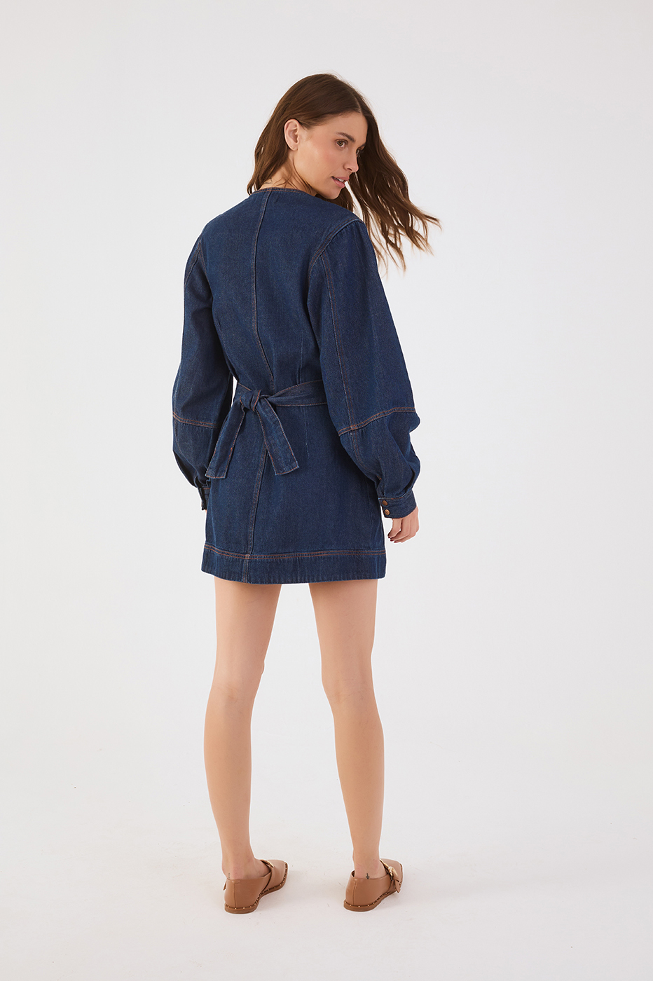 Deni Wrap Mini Dress