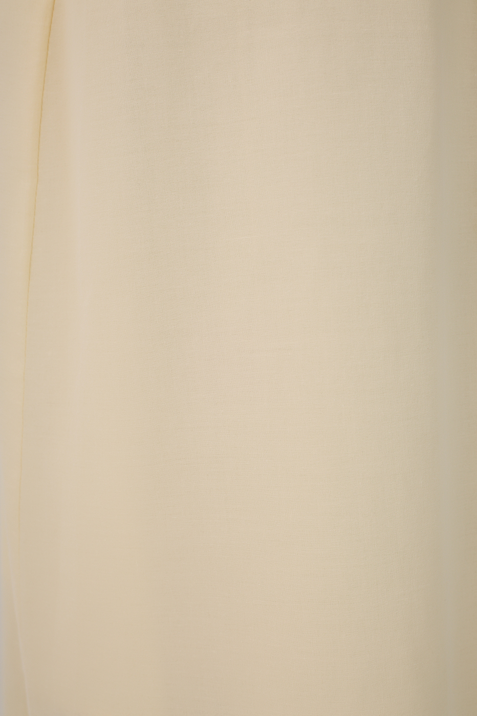 Beige Ruched Embroidered Cotton Midi Dress