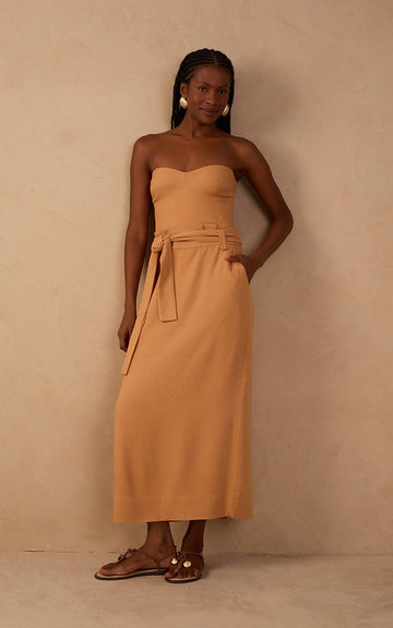 Midi Strapless Dress
