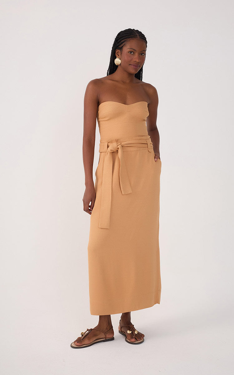 Midi Strapless Dress