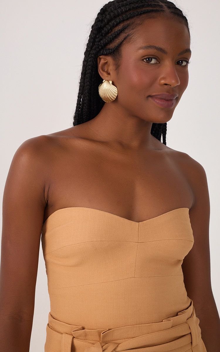 Midi Strapless Dress