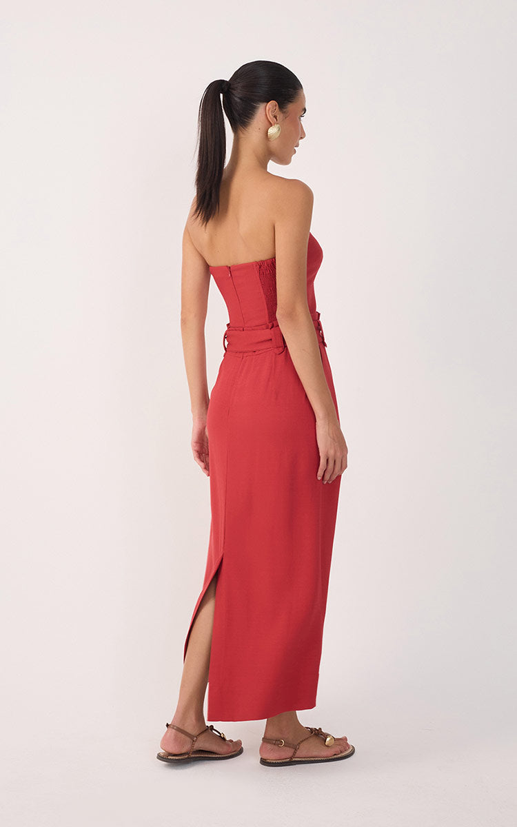 Midi Strapless Dress