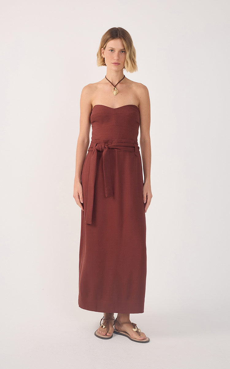 Midi Strapless Dress