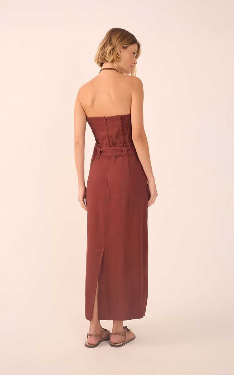 Midi Strapless Dress