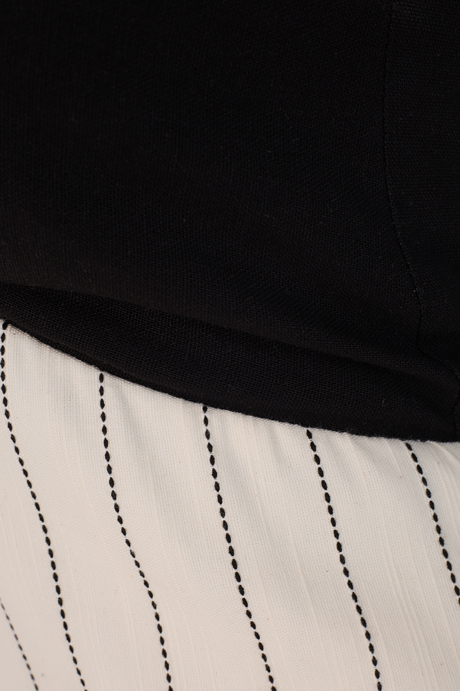 Off-White Stripes Side Slits Midi Dress