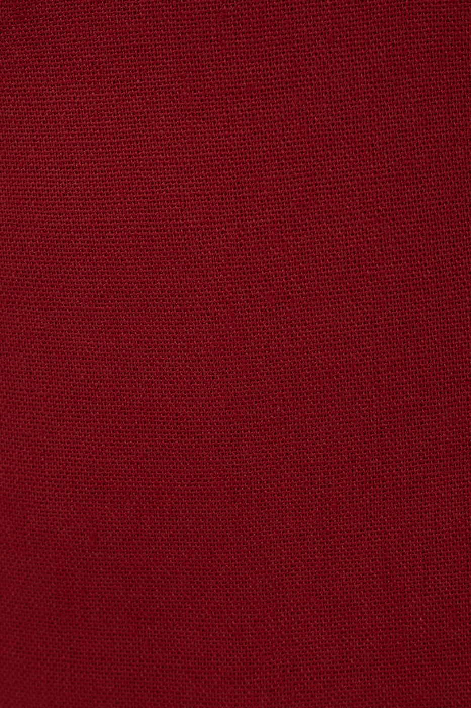 Red Wrap Waist Linen Maxi Dress