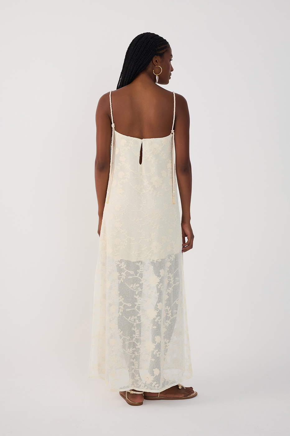 Mesh Embroidered Dress
