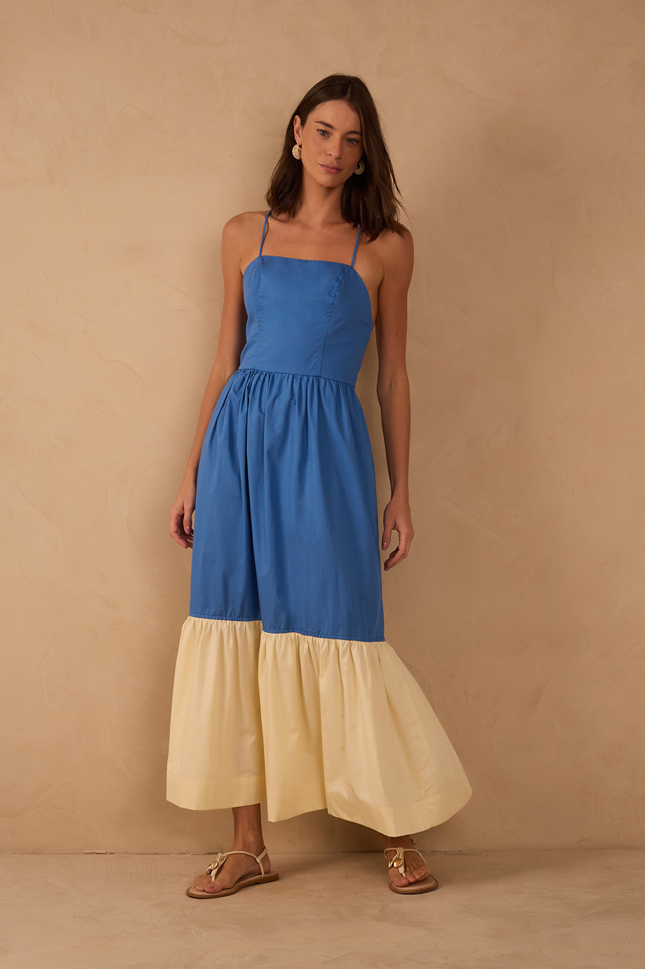 Cropped Bicolor Dress