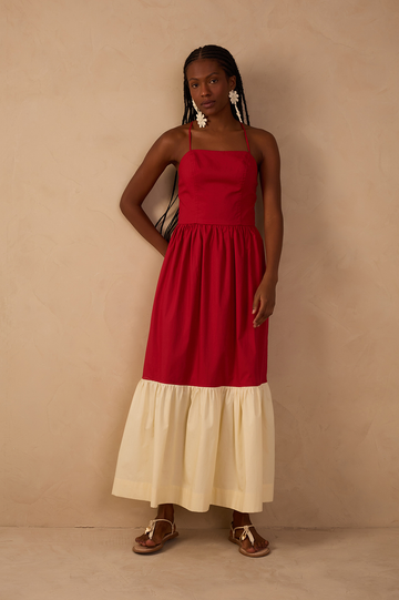 Cropped Bicolor Dress