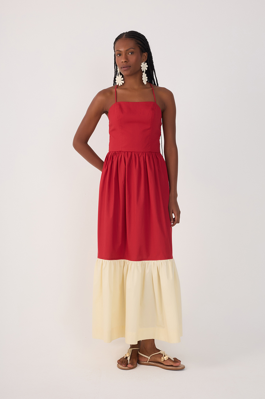 Cropped Bicolor Dress