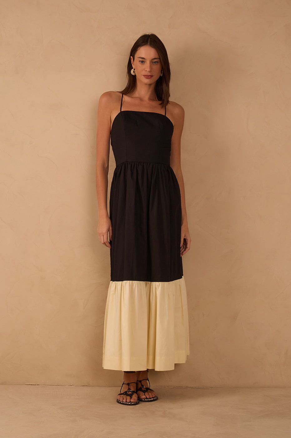 Cropped Bicolor Dress