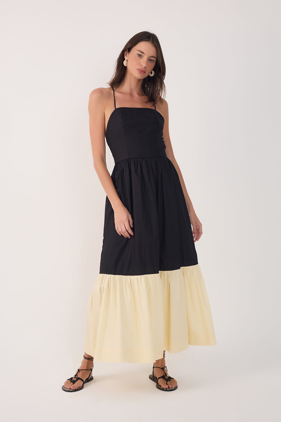 Cropped Bicolor Dress