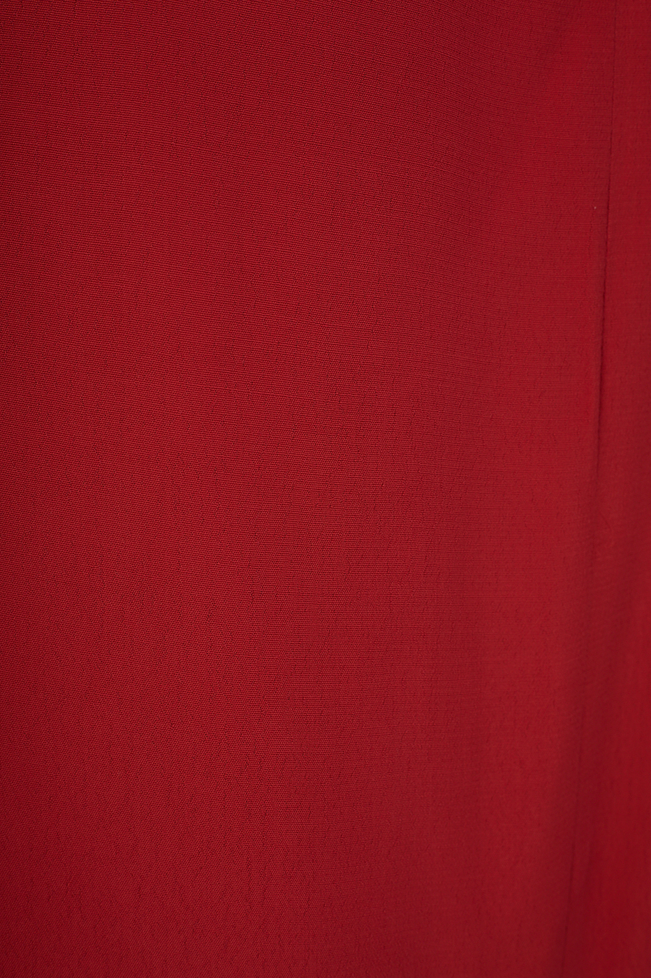 Red Ruched Cut-Out Ties Crepe Midi Dress