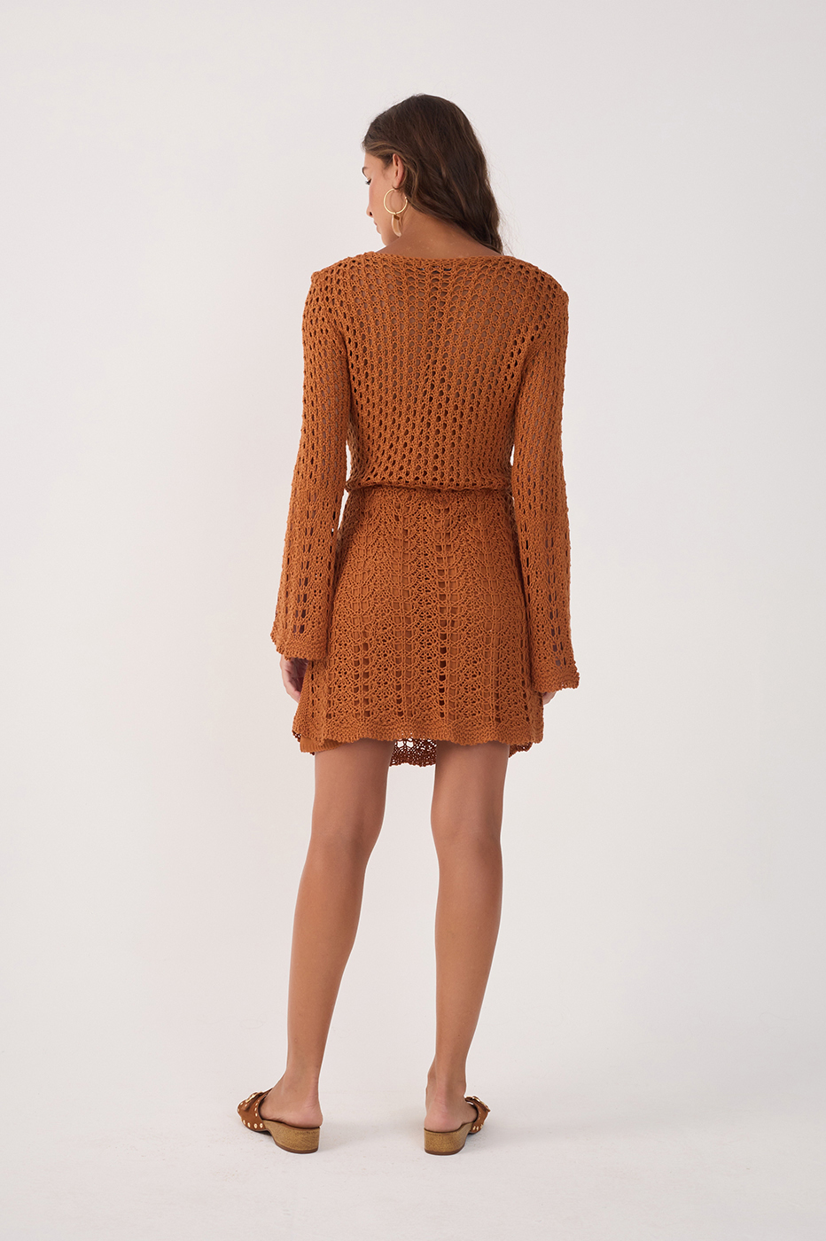 Knit Vintage Buttons Dress