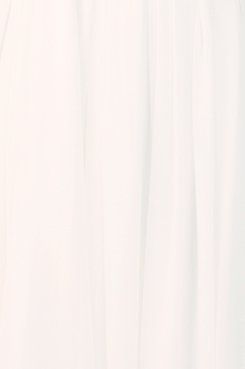 Off-White Chiffon Strapless Gown with Waist Tie ¨C Thati Amorim Collection