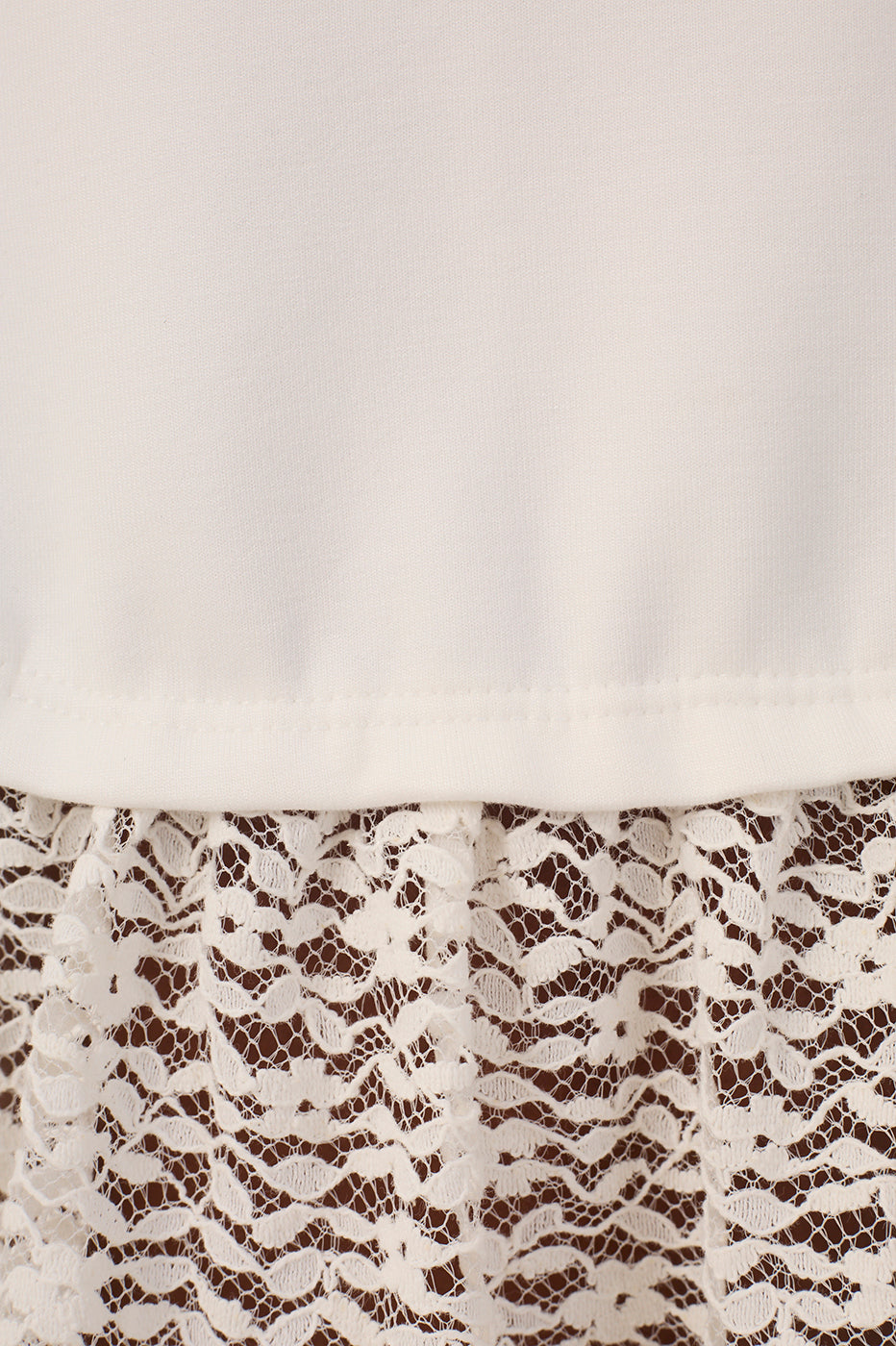 Off-White Lace Strapless Maxi Dress