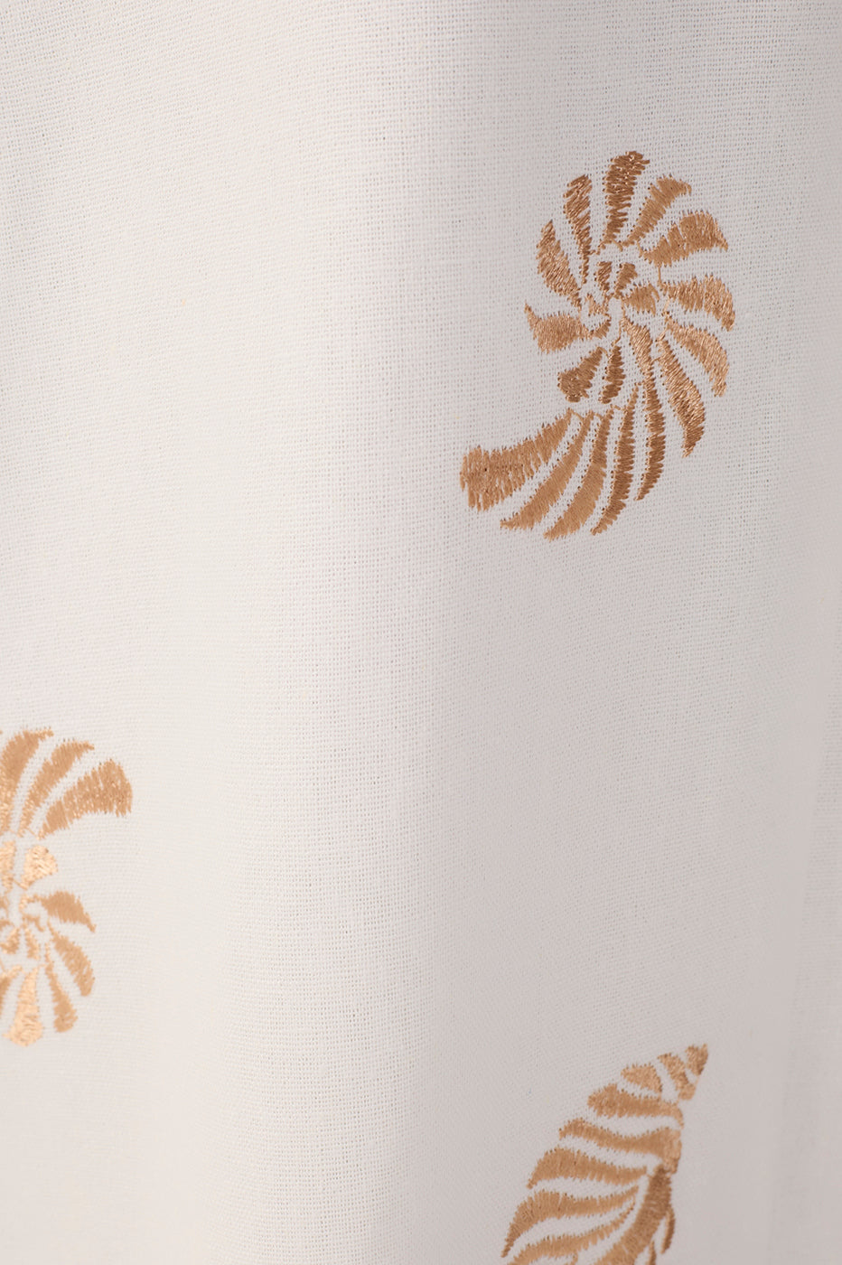 Off-White Shell Embroidered Maxi Dress