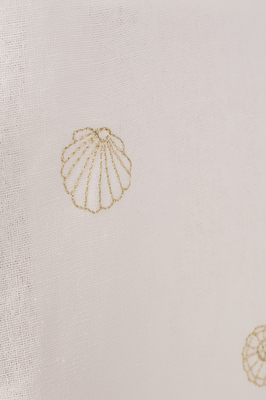 Off-White Shell Embroidered Midi Dress