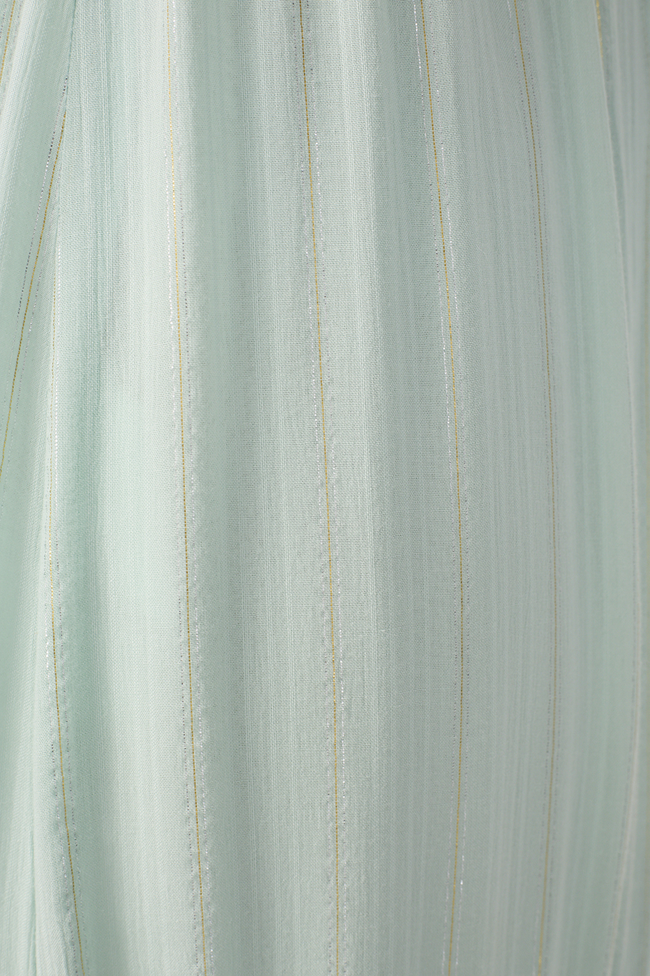 Green Ruffled V Neck Maxi Dress