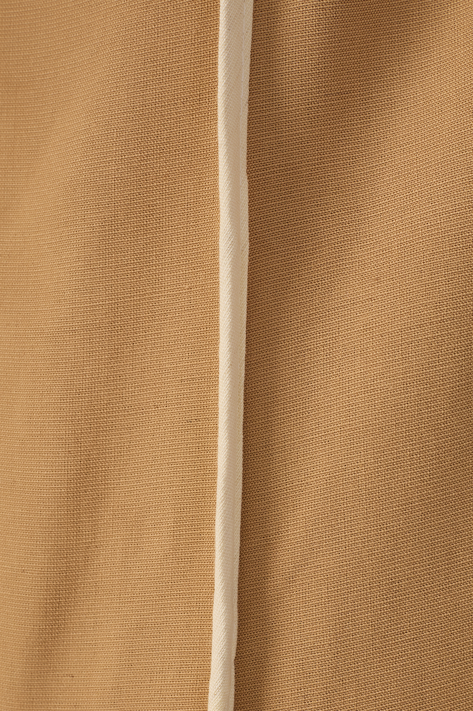 Beige V Neck Side Slit Midi Dress