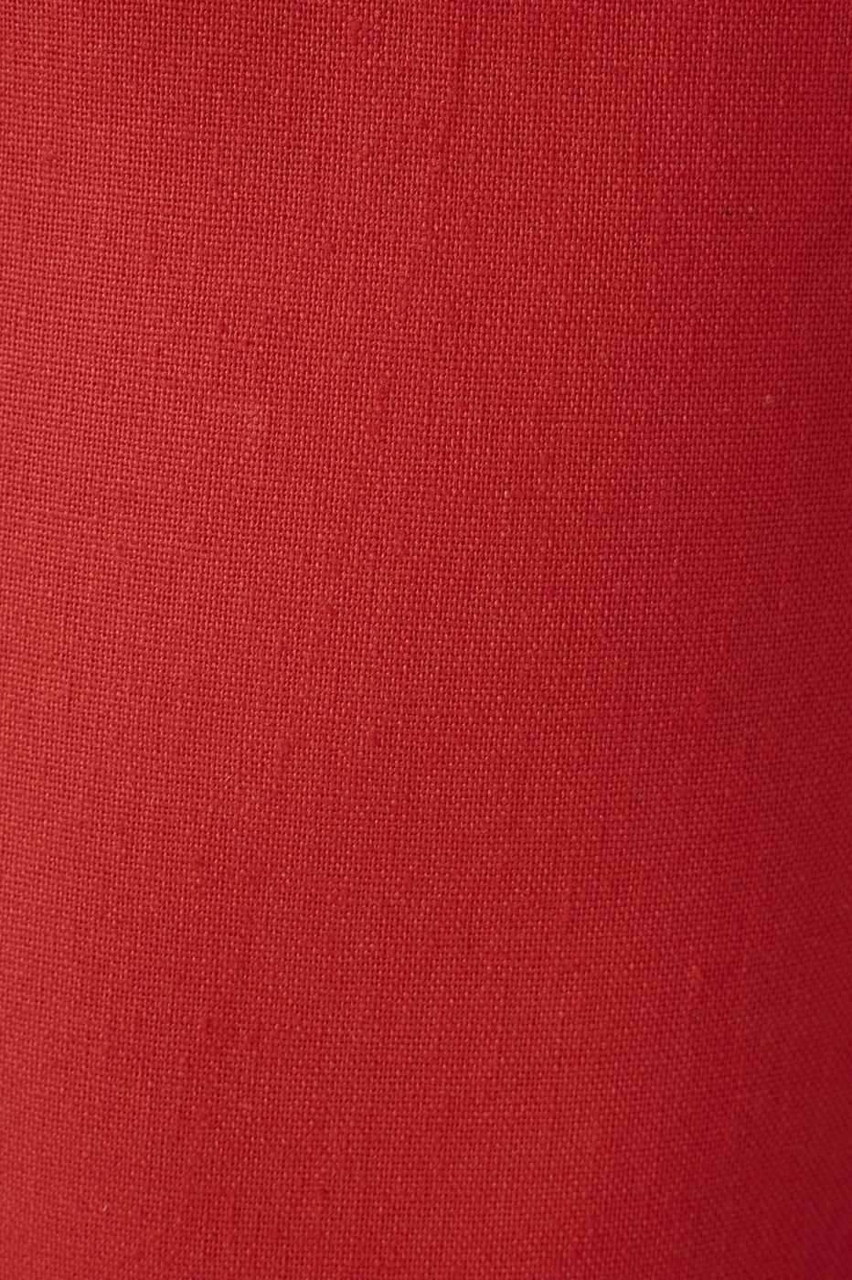 Red Smocked Spaghetti Straps Midi Dress