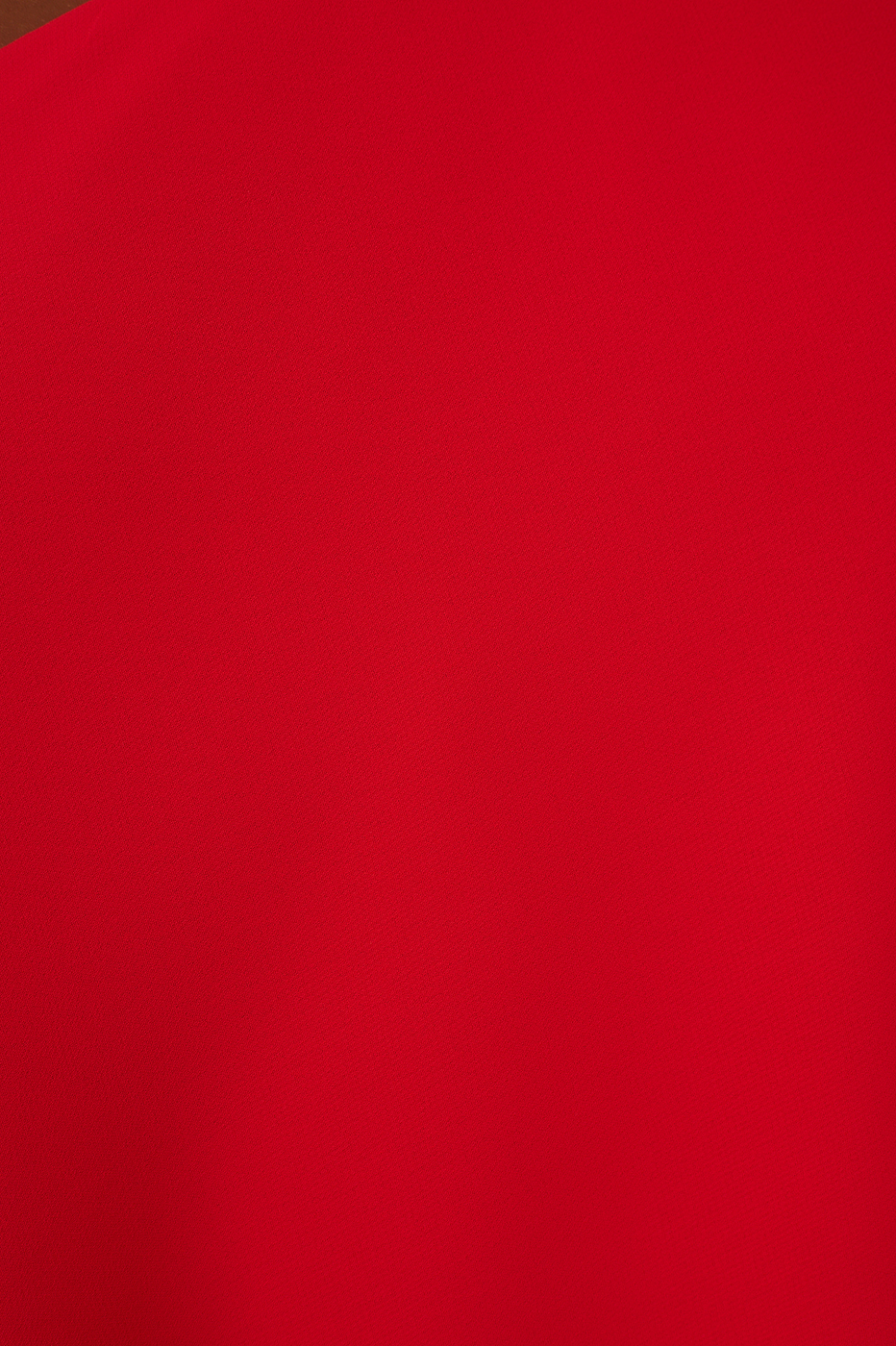 Sunset Red Asymmetric One-Shoulder Chiffon Gown with Waist Tie ¨C Thati Amorim Collection