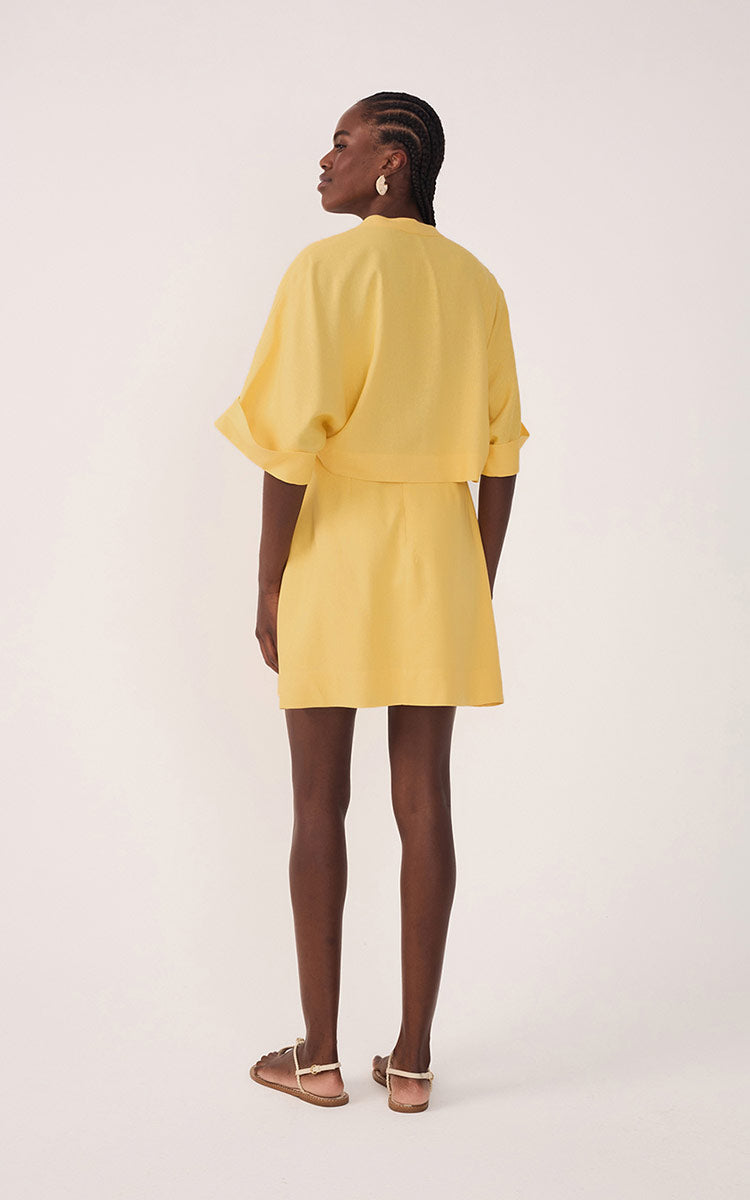 Short Linen Sleeve Dress