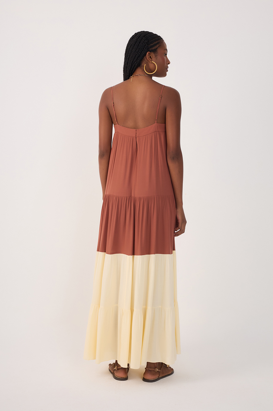 Crepe Long Sleeve Dress
