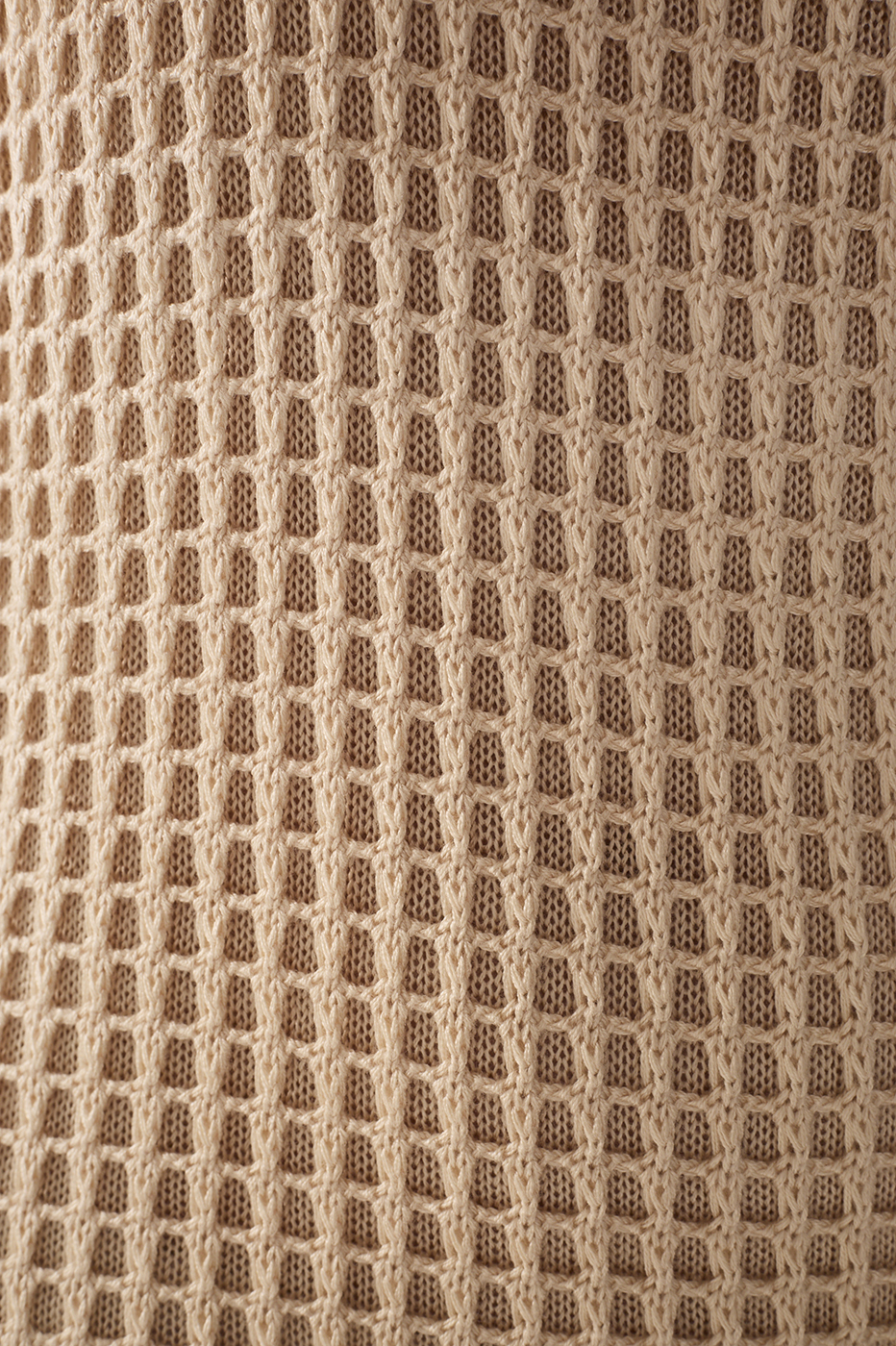 Beige Halter Neck Knitted Maxi Dress