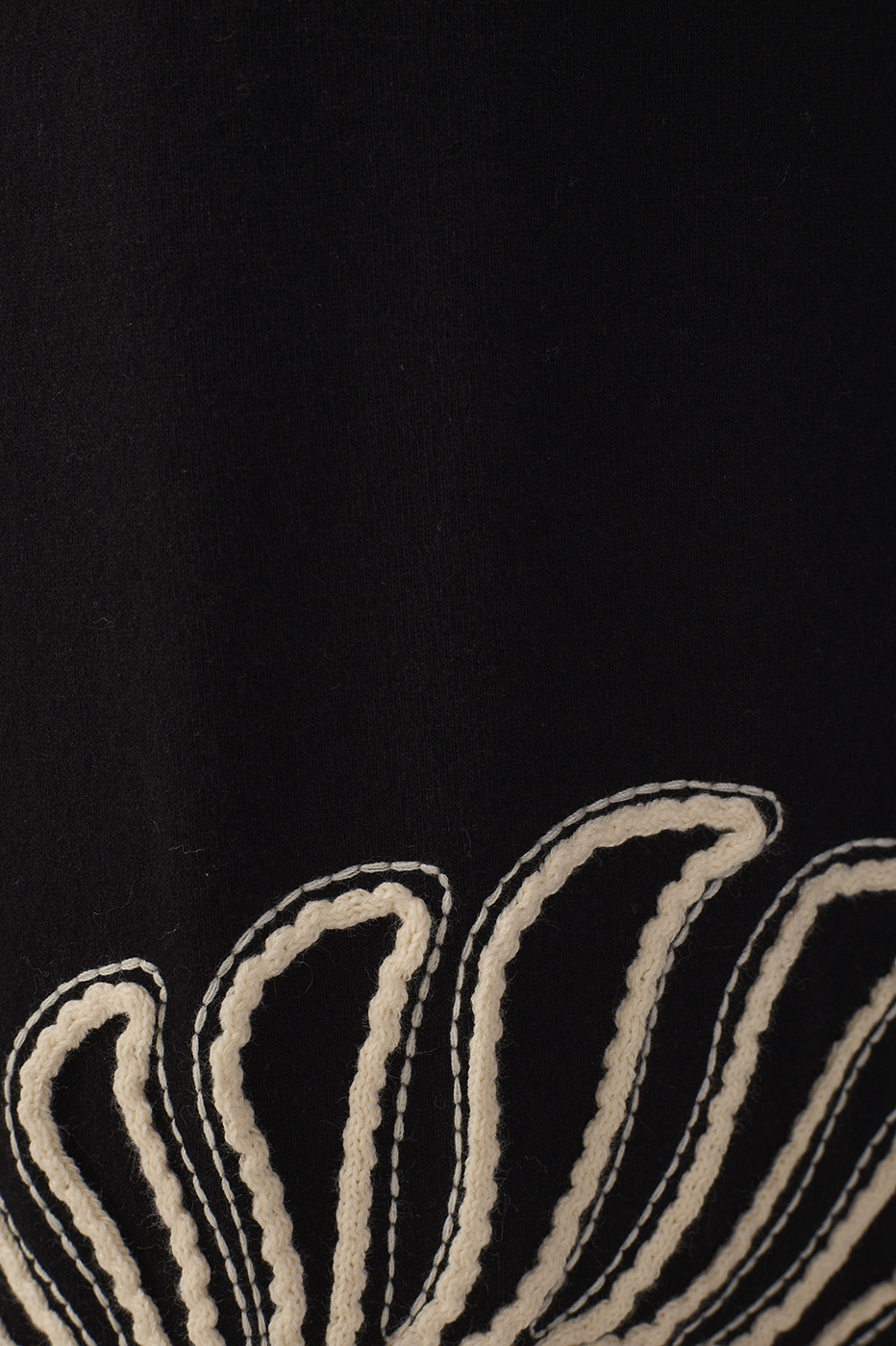 Black Embroidered Side Slit Maxi Dress