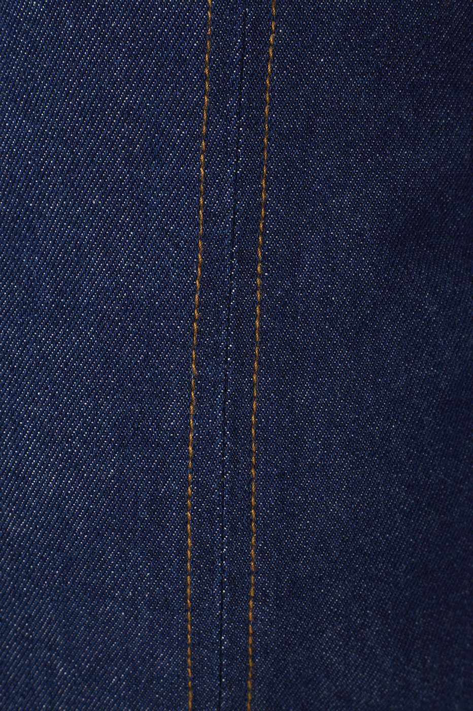 Denim Topstitching Cut-Out Mini Dress