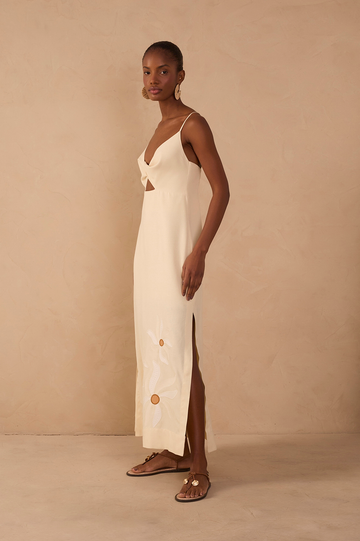 Cropped Solar Dance Embroidered Dress