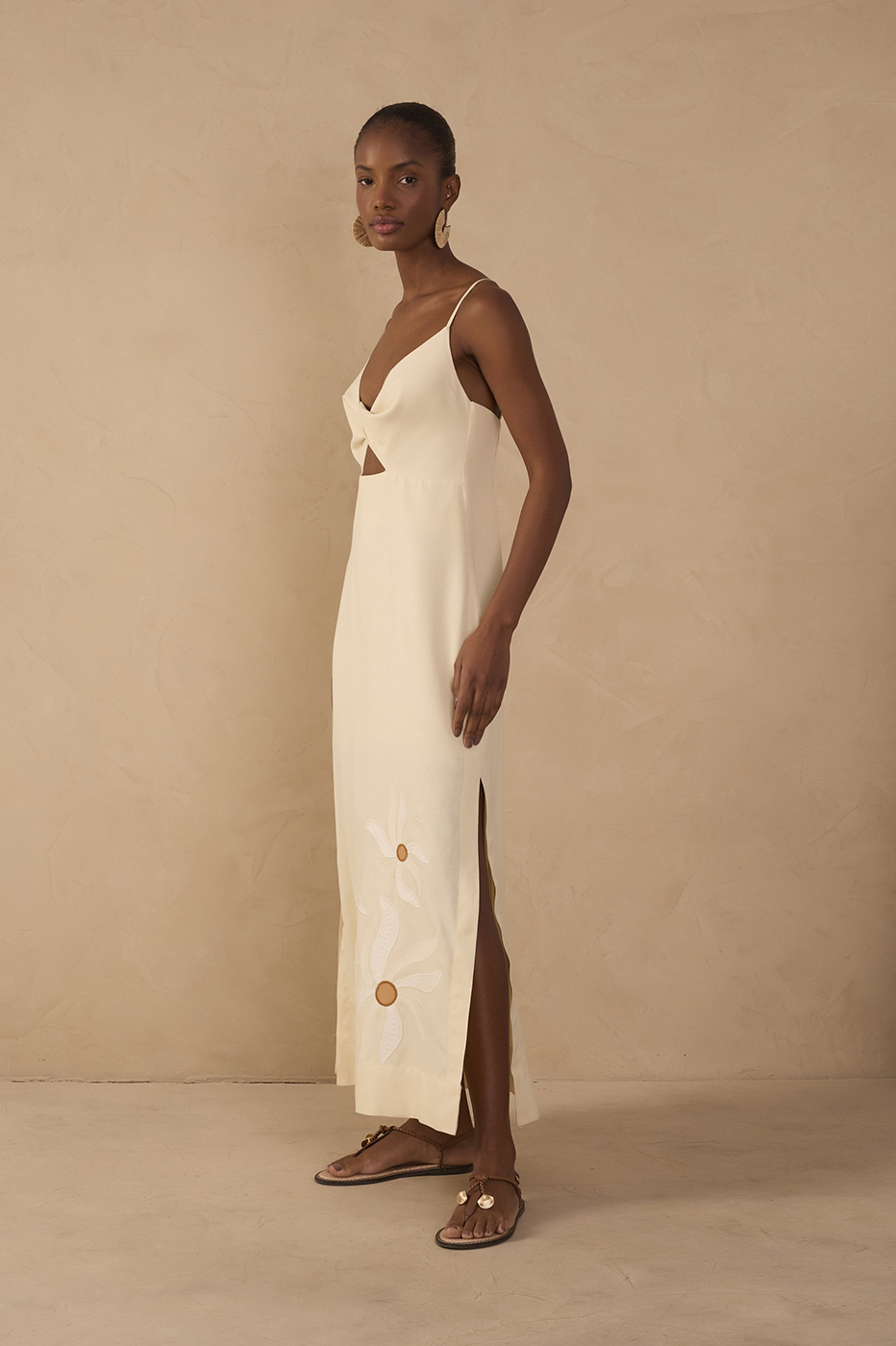 Cropped Solar Dance Embroidered Dress
