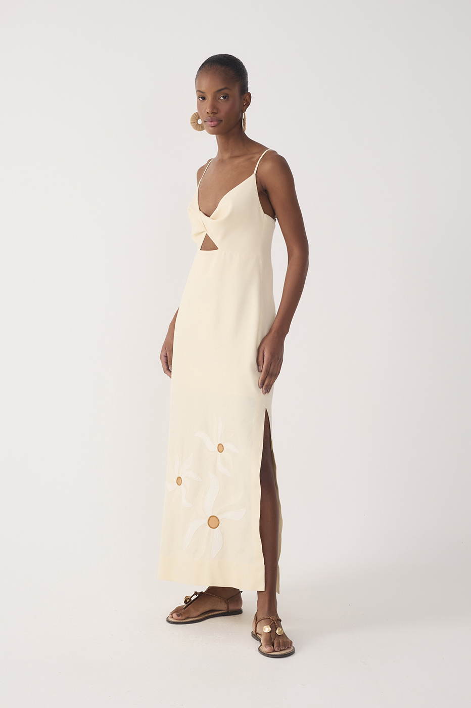 Cropped Solar Dance Embroidered Dress