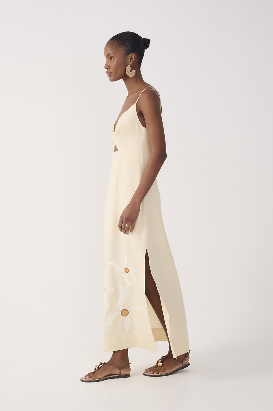 Cropped Solar Dance Embroidered Dress