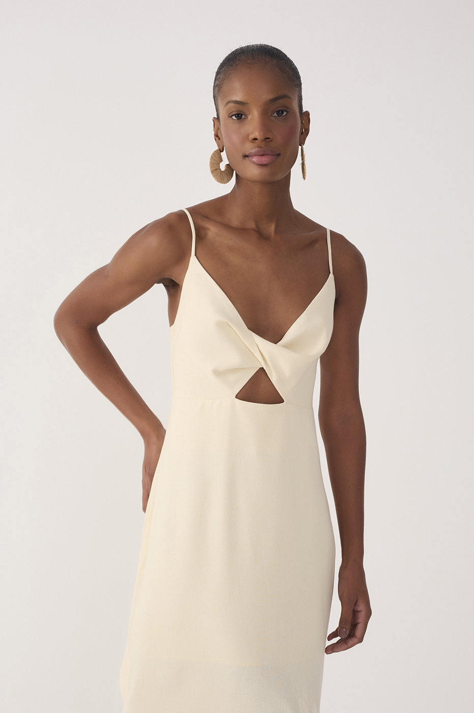 Cropped Solar Dance Embroidered Dress
