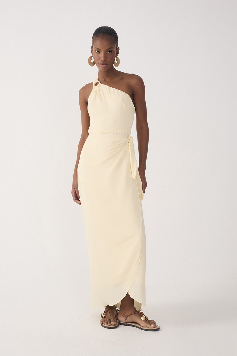 Crepe Cropped Pare? Dress