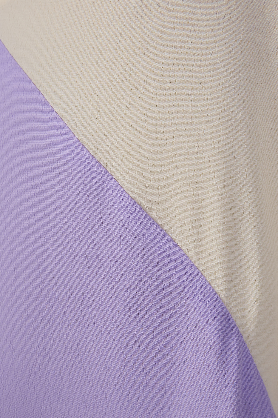 Cropped Crepe Block Cut-Out Dress