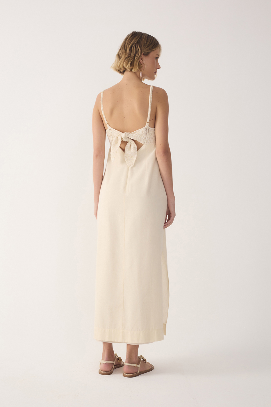 Cropped Crochet-Bust Dress