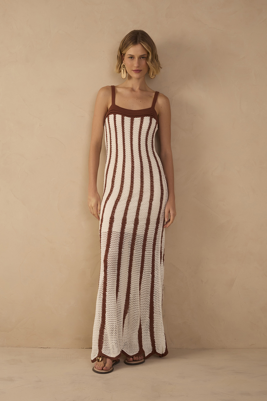 Bicolor Knitted Dress