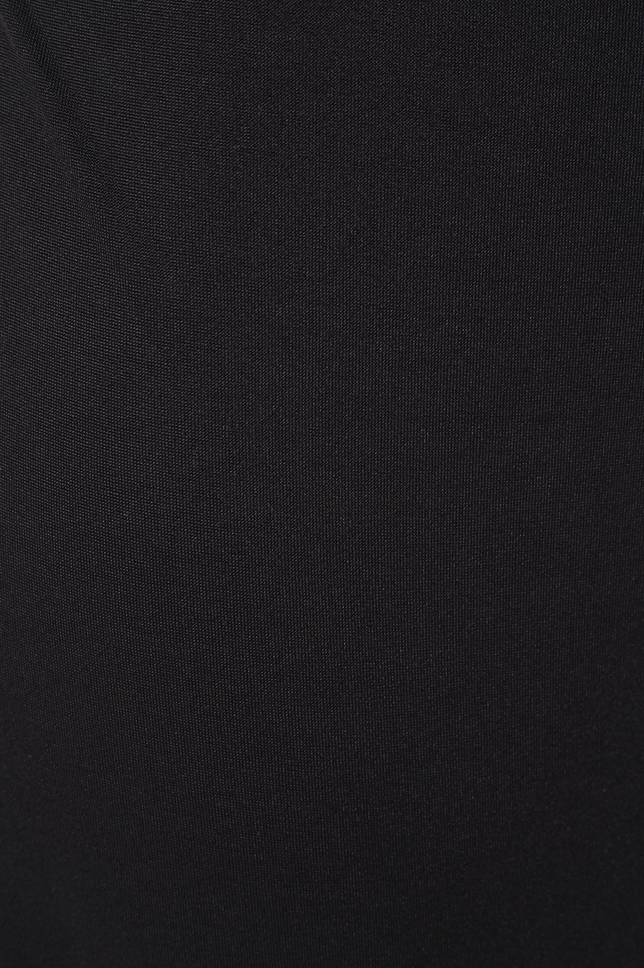 Black Jersey Twisted Shoulder Dress