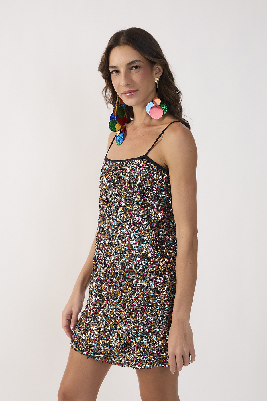 Short Sequin Color Dress