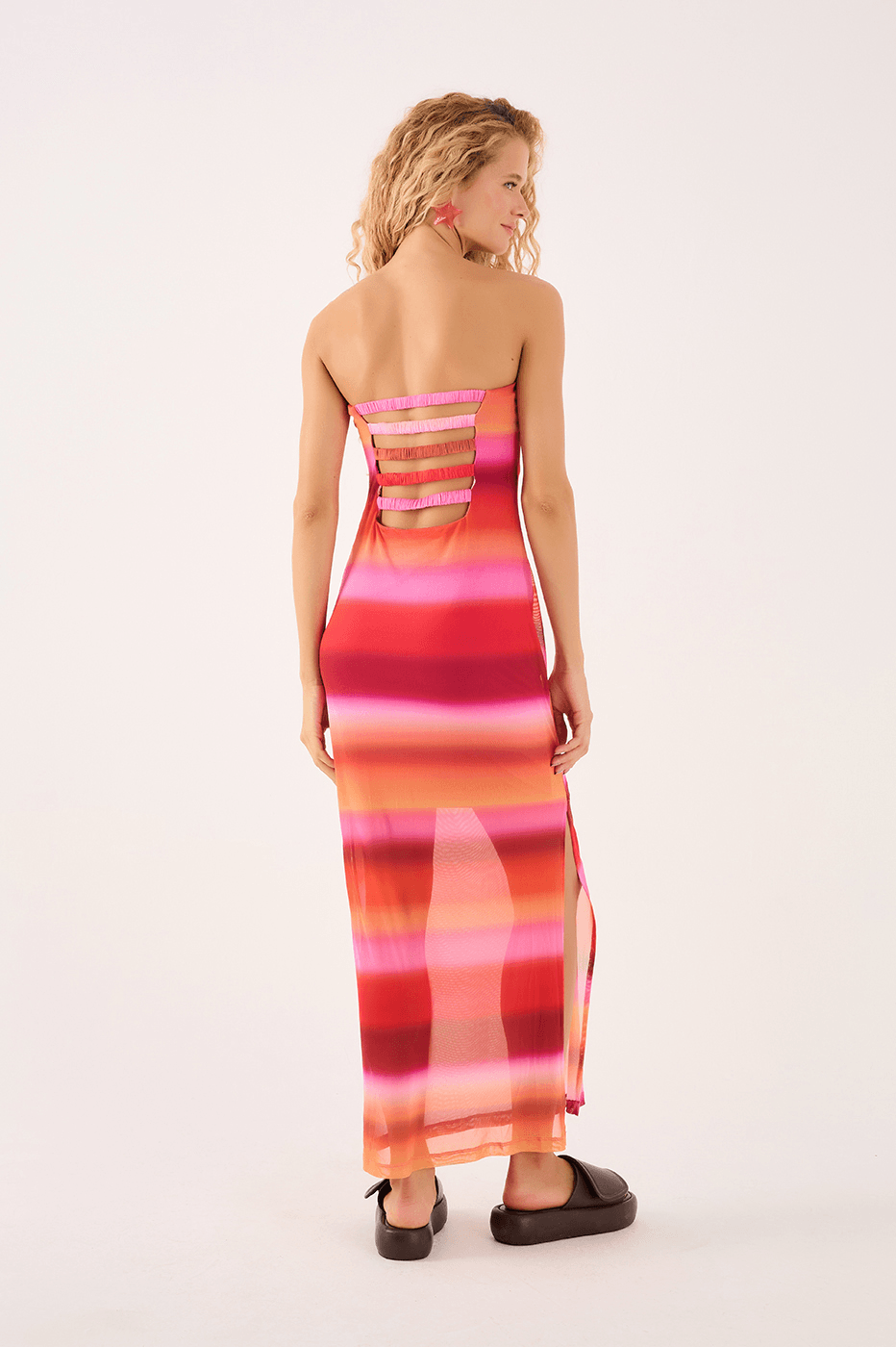 Tulle Dress Sunset Print