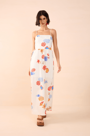 Cropped Sol Print Dress